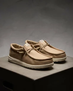 HEYDUDE Wally Canvas Shoes Tan Sale