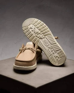 HEYDUDE Wally Canvas Shoes Tan Sale