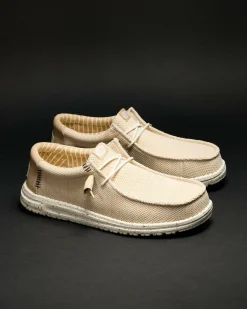 HEYDUDE Wally Stretch Sox Shoes Irish Cream/egret Best
