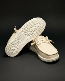 HEYDUDE Wally Stretch Sox Shoes Irish Cream/egret Best