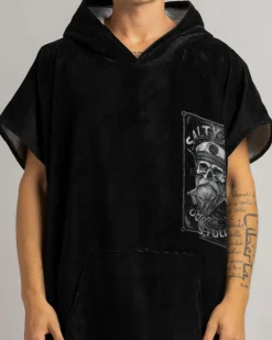 Salty Life Warhead Hooded Towel Black Outlet