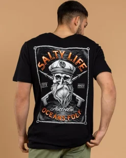 Salty Life Warhead T-Shirt Black Sale