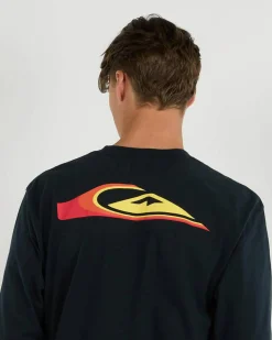 Quiksilver Warp Drive Long Sleeve T-Shirt Black Outlet