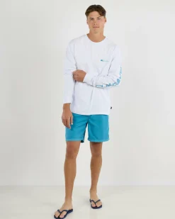Quiksilver Warp Drive Long Sleeve T-Shirt White Discount