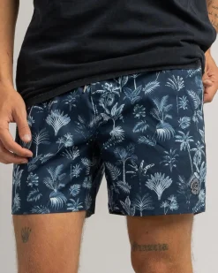 Jacks Wasteland Elastic Waist Shorts Navy Online