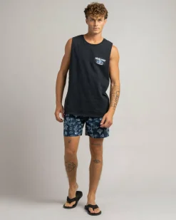 Jacks Wasteland Elastic Waist Shorts Navy Online