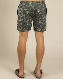 Jacks Wasteland Elastic Waist Shorts Charcoal Clearance