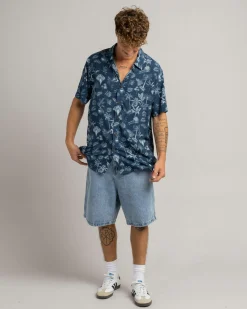 Jacks Wasteland Short Sleeve Shirt Navy Online