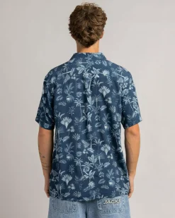 Jacks Wasteland Short Sleeve Shirt Navy Online