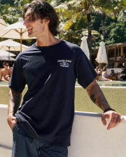 Jacks Wavecrest T-Shirt Washed Navy Best