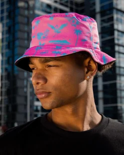 Lucid Wayfinder Bucket Hat Pink/black Outlet