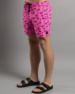Lucid Wayfinder Elastic Waist Shorts Bright Pink Discount