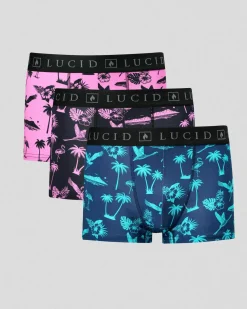 Lucid Wayfinder Fitted Boxer Shorts 3 Pack Multi Best