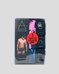 Lucid Wayfinder Fitted Boxer Shorts 3 Pack Multi Best