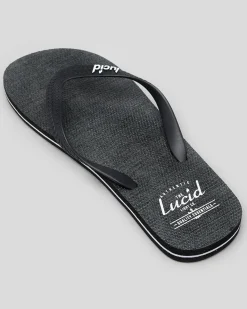 Lucid Wedge Thongs Black/textile Hot