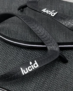 Lucid Wedge Thongs Black/textile Hot