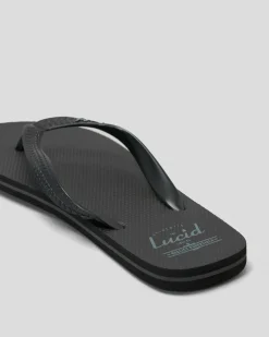 Lucid Wedge Thongs Black/grey/black Online
