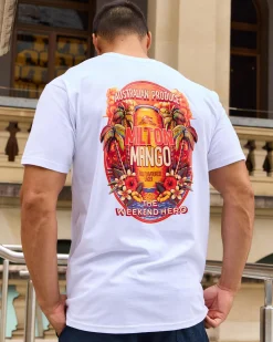 Milton Mango Weekend Hero T-Shirt White Outlet