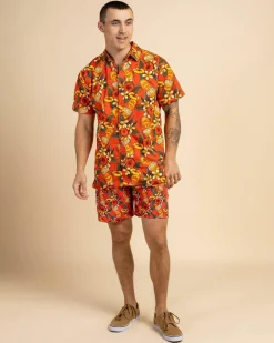Milton Mango Weekend Troppo Short Sleeve Shirt Chilli Online