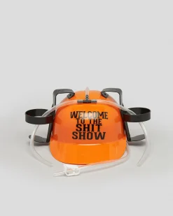 Get It Now Welcome to the Sh*t Show Drinking Hat Orange New