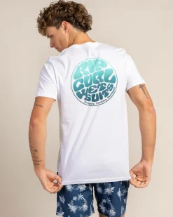 Rip Curl Wettie Passage Icon T-Shirt Optical White Outlet