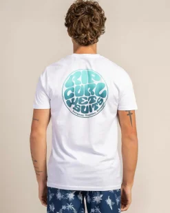 Rip Curl Wettie Passage Icon T-Shirt Optical White Outlet
