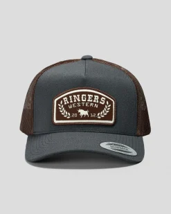 Ringers Western Wheatbelt Wool Trucker Cap Charcoal Sale