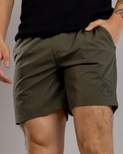 Salty Life Whirlwind Elastic Waist Shorts Olive Online