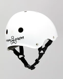 Triple 8 Helmet White Gloss Outlet