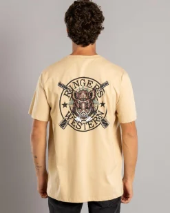 Ringers Western Wild Boar Relaxed T-Shirt Dark Sand Hot