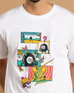 Santa Cruz Winkowski 8Ballr Comic T-Shirt White Clearance