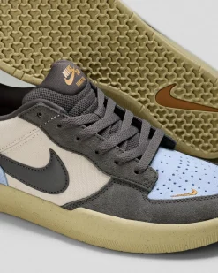 Nike Womens SB Force 58 Shoes Lt Orewood Brown/medium Ash-psychic Blue Best