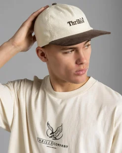 Thrills Workwear 5 Panel Cap Heritage White / Java New