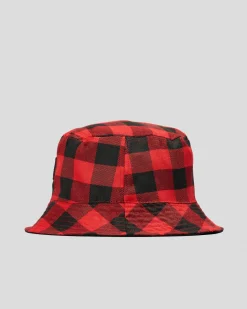 Dexter Workwear Bucket Hat Black/red Checkerboard/black Best