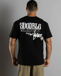 S-Double World Wide Roots T-Shirt Black Outlet