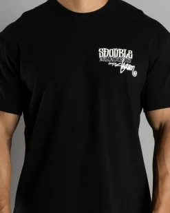 S-Double World Wide Roots T-Shirt Black Outlet
