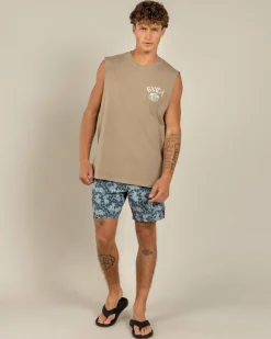 RVCA Worldwide Muscle Tank Coyote Sale