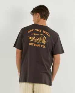 Rhythm Worn Path T-Shirt Black Sale