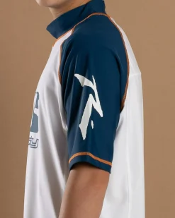 Rusty Y2SHAY Short Sleeve Wetshirt White / Navy Clearance