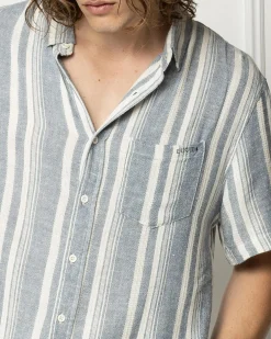 Lucid Zephyr Short Sleeve Shirt Blue / Natural Online